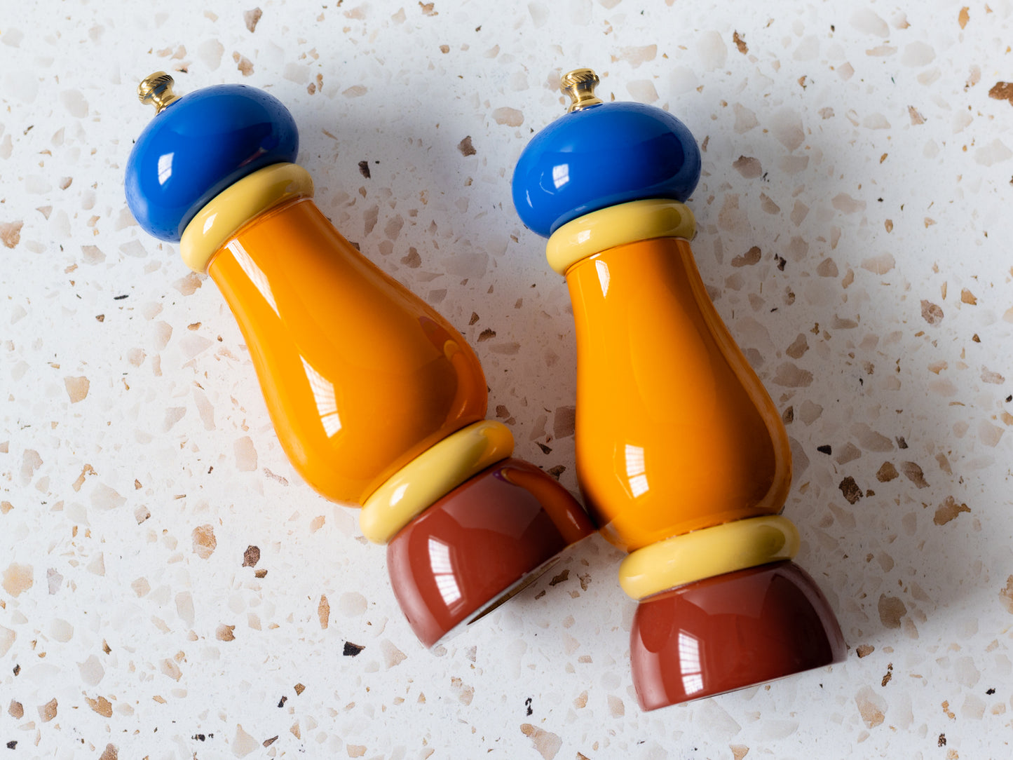 Artisan Made Italian Varnished Wood Pepper Mill (6.5" height)