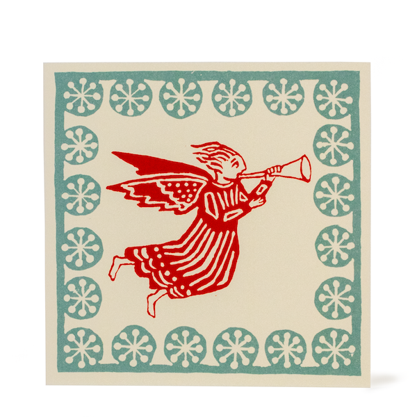 Christmas Angel Small Square Card