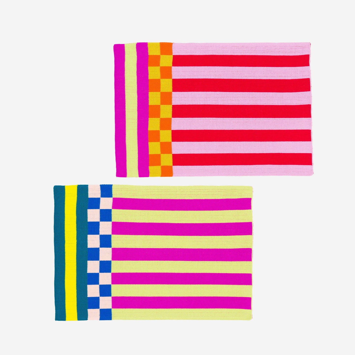 Pattern Patch Placemat Set: Rainbow