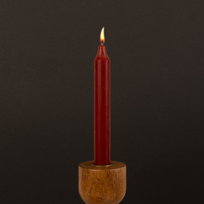 Florentine Clay Danish Kiri Taper Candle (7")