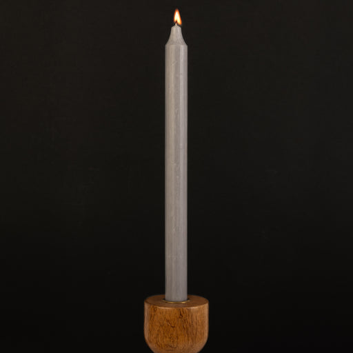 Grey Danish Kiri Taper Candle (12")