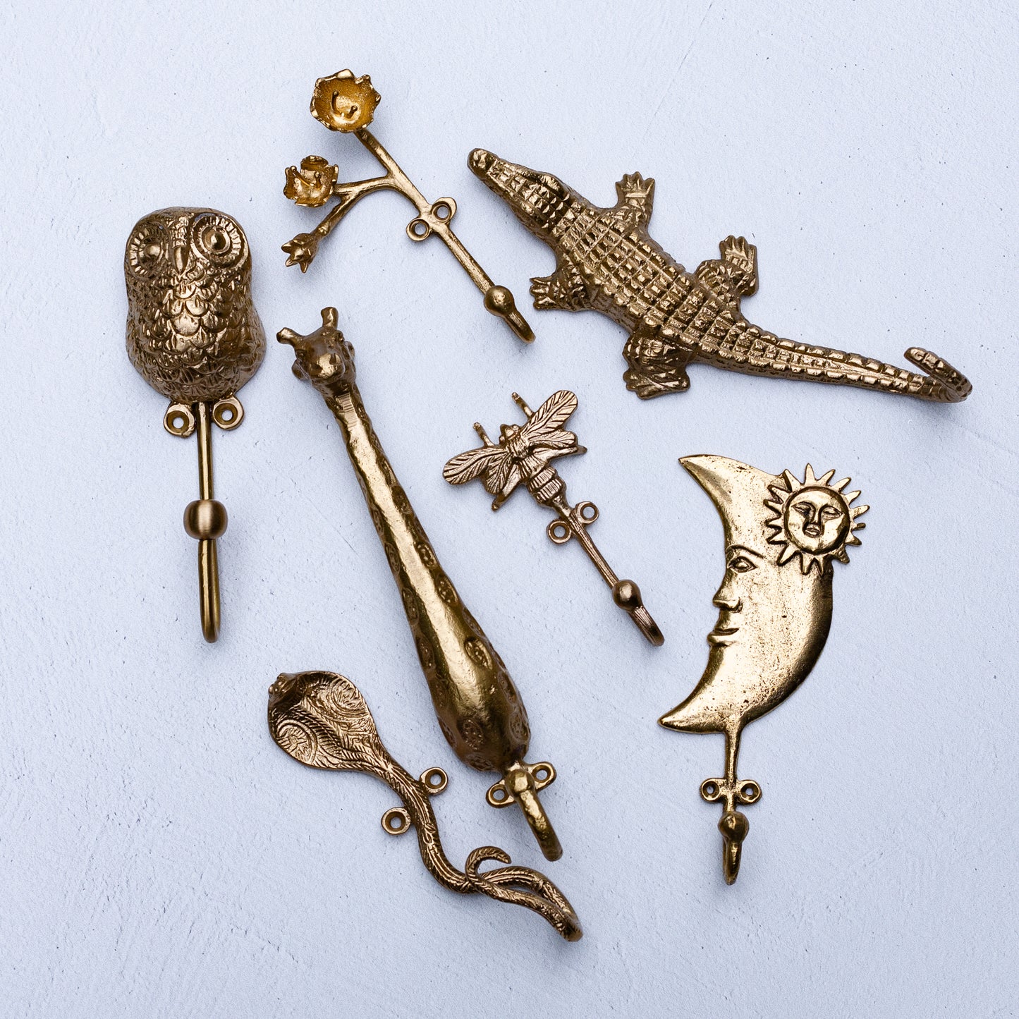 Gloria Brass Giraffe Hook