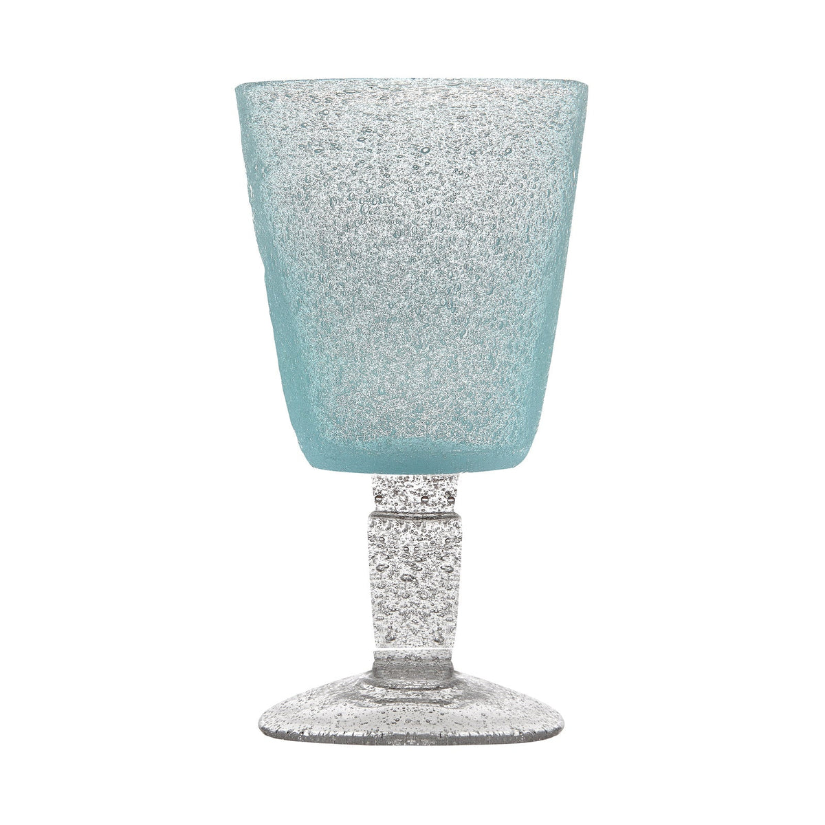 Light Blue Memento Goblet Glass
