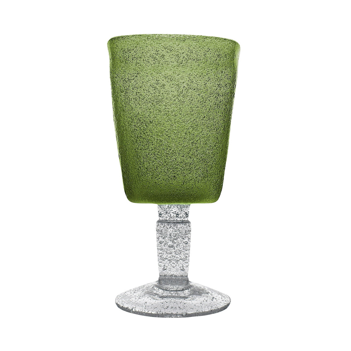 Olive Memento Goblet Glass