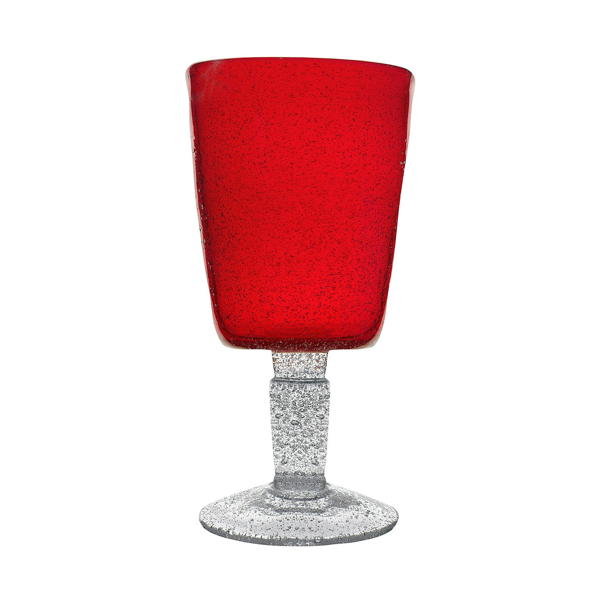 Red Memento Goblet Glass