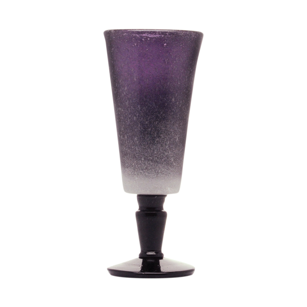 Violet Memento Flute Glass