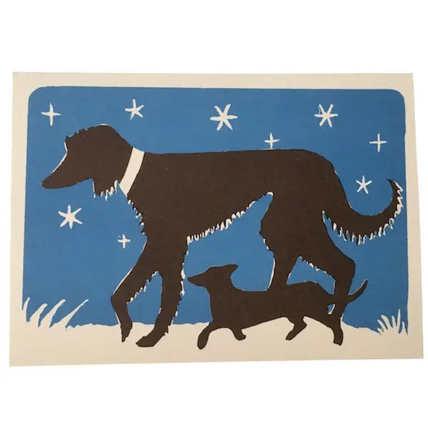 Card Big Dog And Little Dog