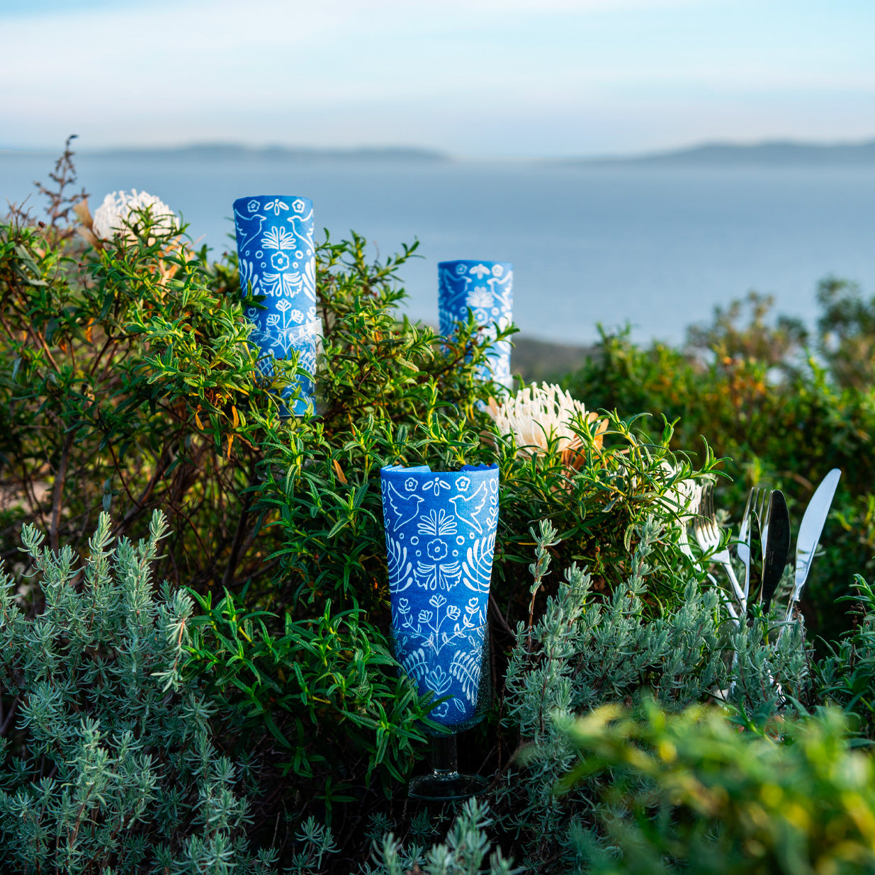 Blue Amazonia Napkin Paper Napkins (8")