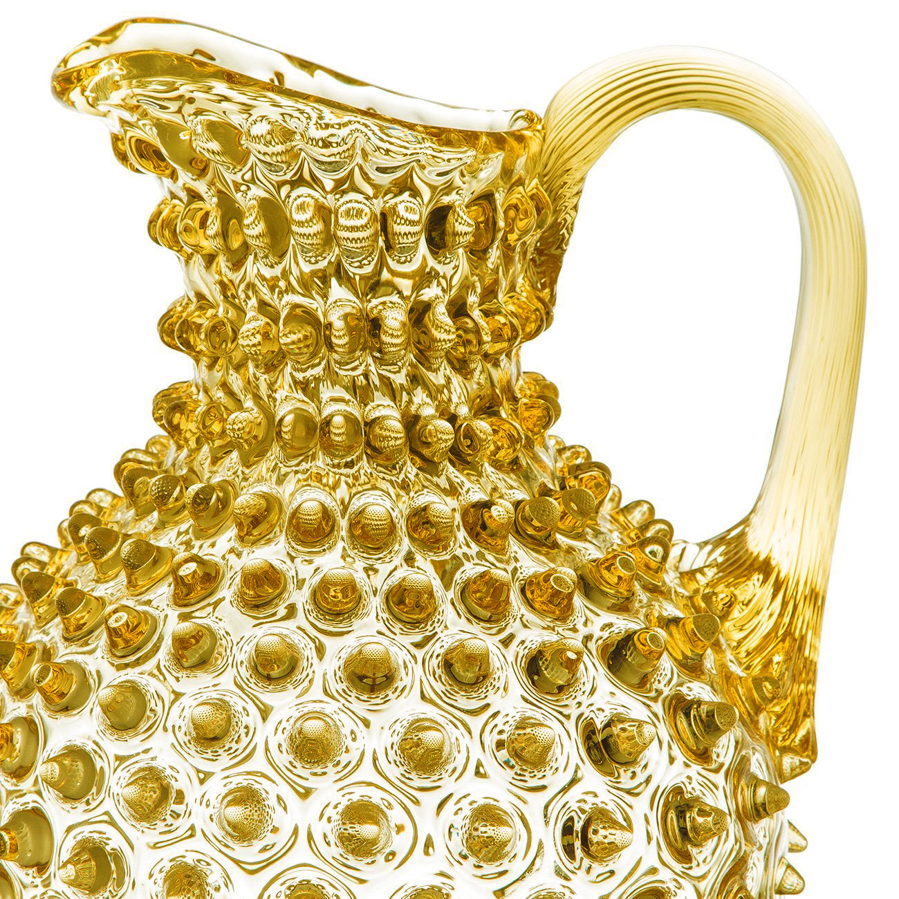 Sun Yellow Hobnail Pitcher (2L)