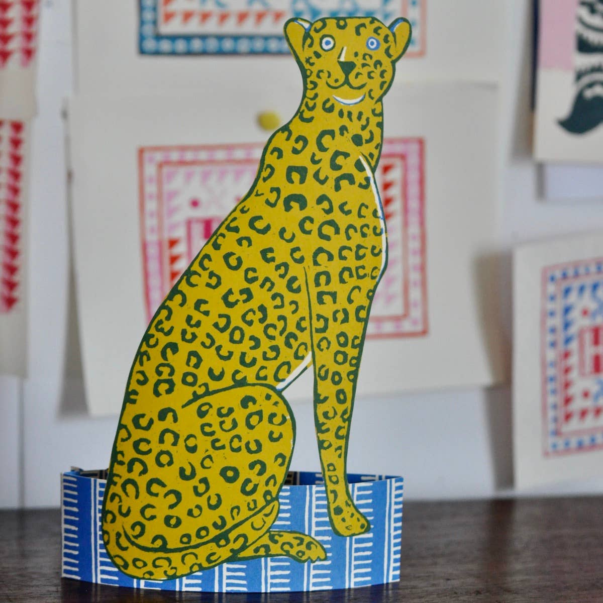Giant Mantelpiece Menagerie Card: The Cheetah