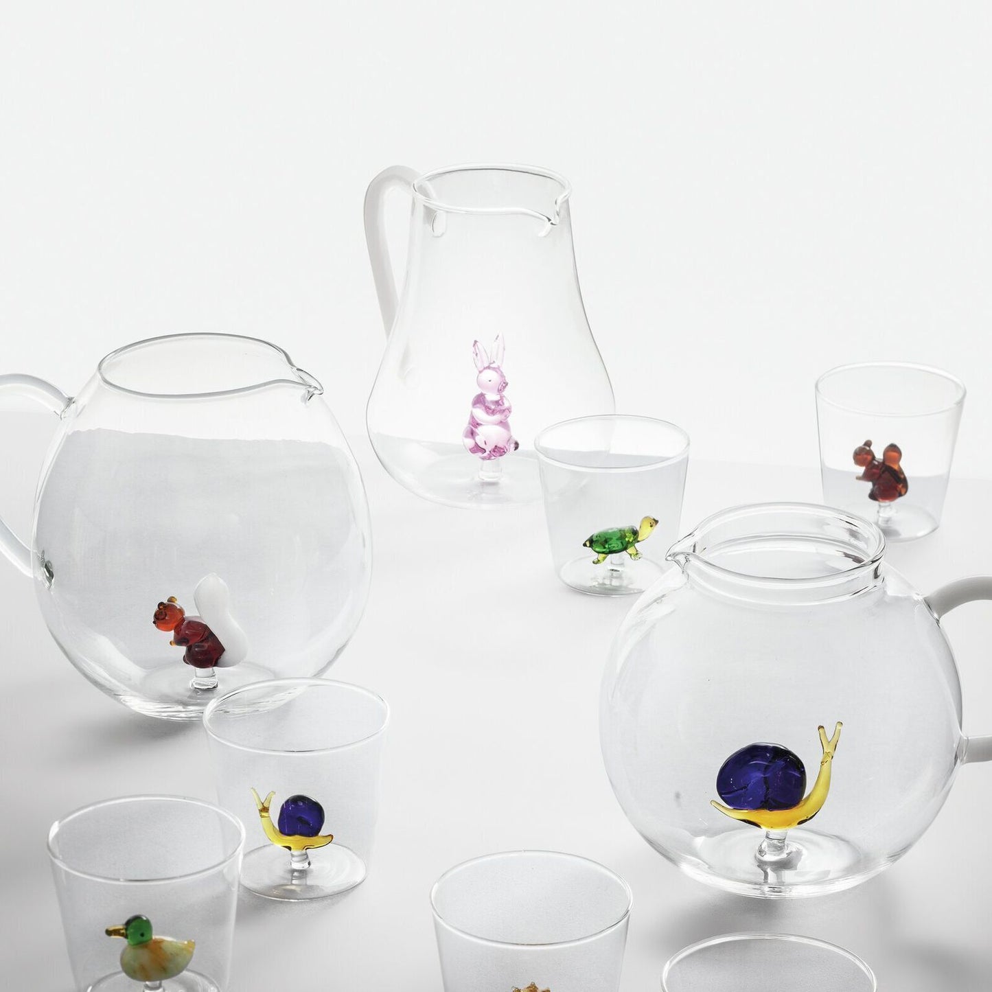 Ichendorf Milano Animal Farm Hedgehog Glass Handmade Tumbler