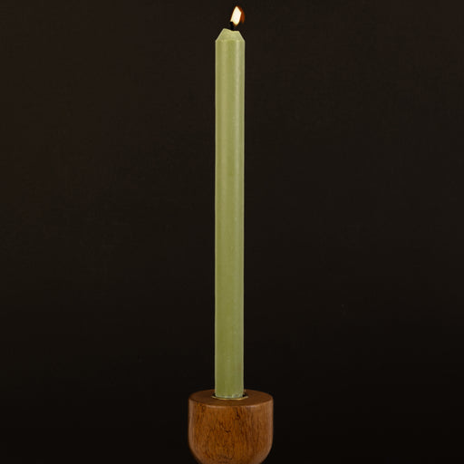 Light Green Danish Kiri Taper Candle (12")