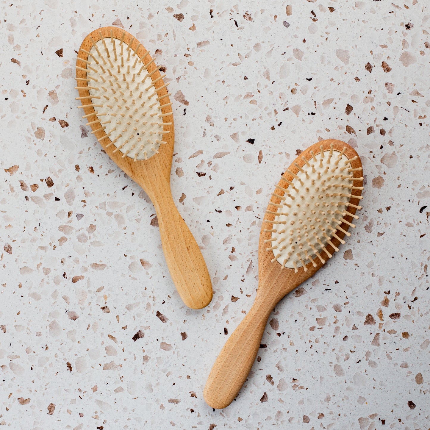 Redecker Beechwood Handmade Oval Round Pin Nib Hair Brush