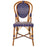 Blue and White Mediterranean Bistro Chair (L)