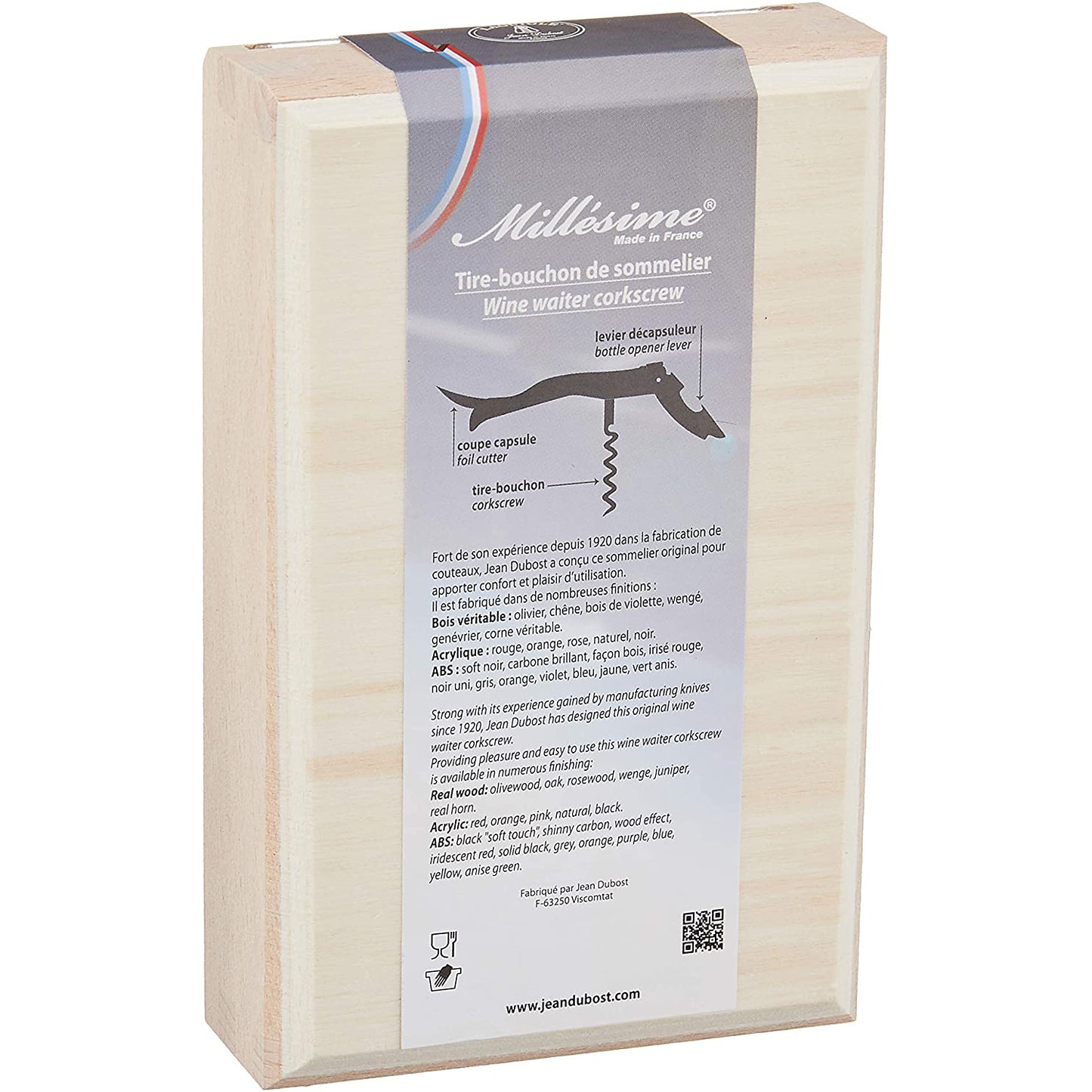 Cream Light Horn Laguiole Waiter's Wine Opener