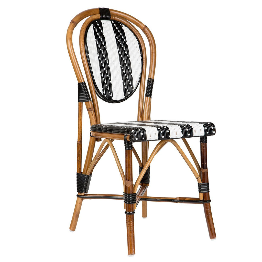 Black and sales white cafe chairs