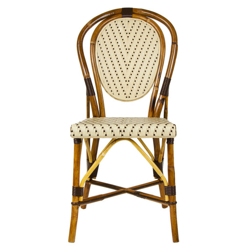 Cream & Brown Mediterranean Bistro Chair (L)