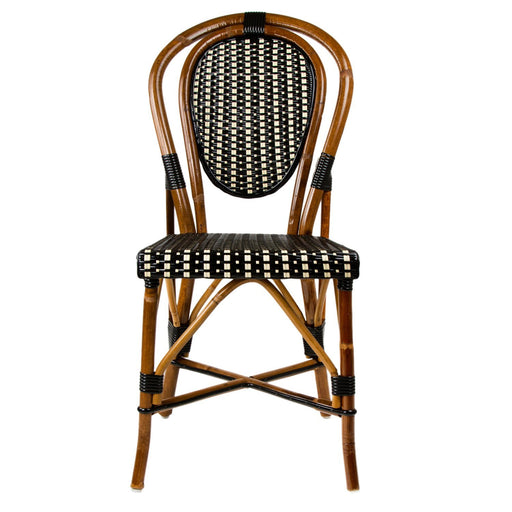 Black & Cream Mediterranean Bistro Chair (M)