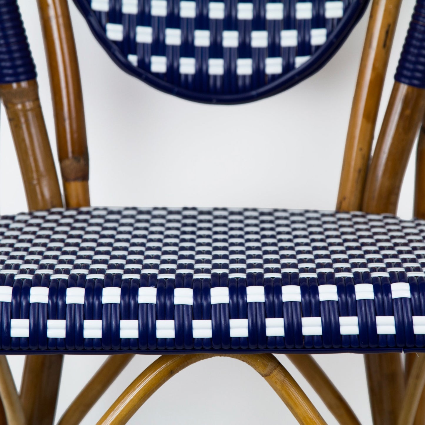 Blue & White Mediterranean Bistro Chair (B)