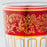 Red Golden Filigree & Middle Band Moroccan Tea Glass