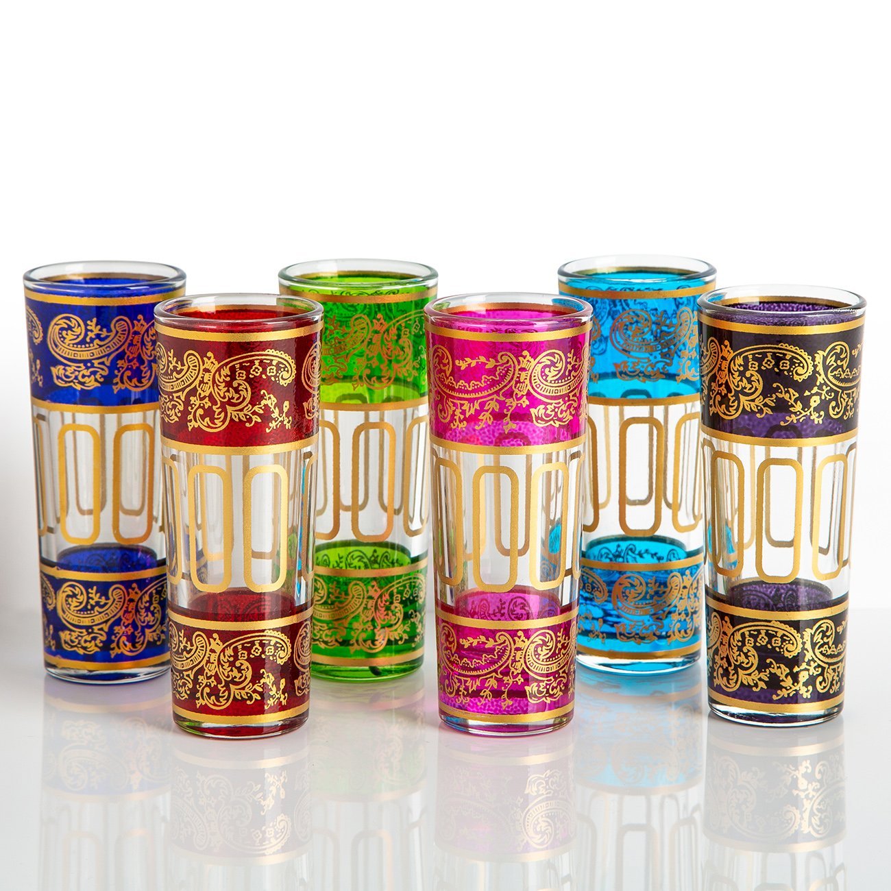 Teal Moroccan Tea Shot Glass - Maison Midi