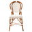 White and Azure Mediterranean Bistro Chair (L)