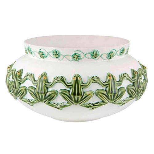 Cachepot Frog Vase (White)