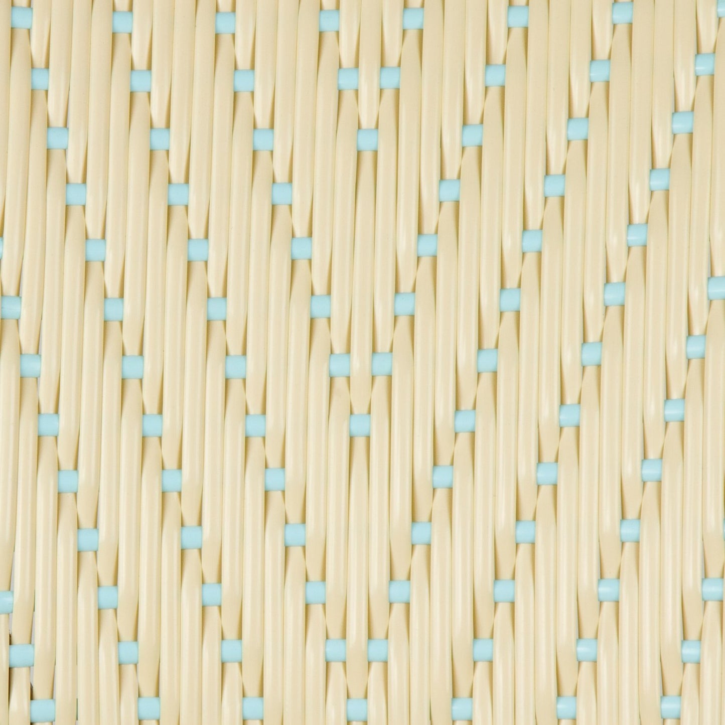 Cream & Light Azure Mediterranean Bistro Chair (L)