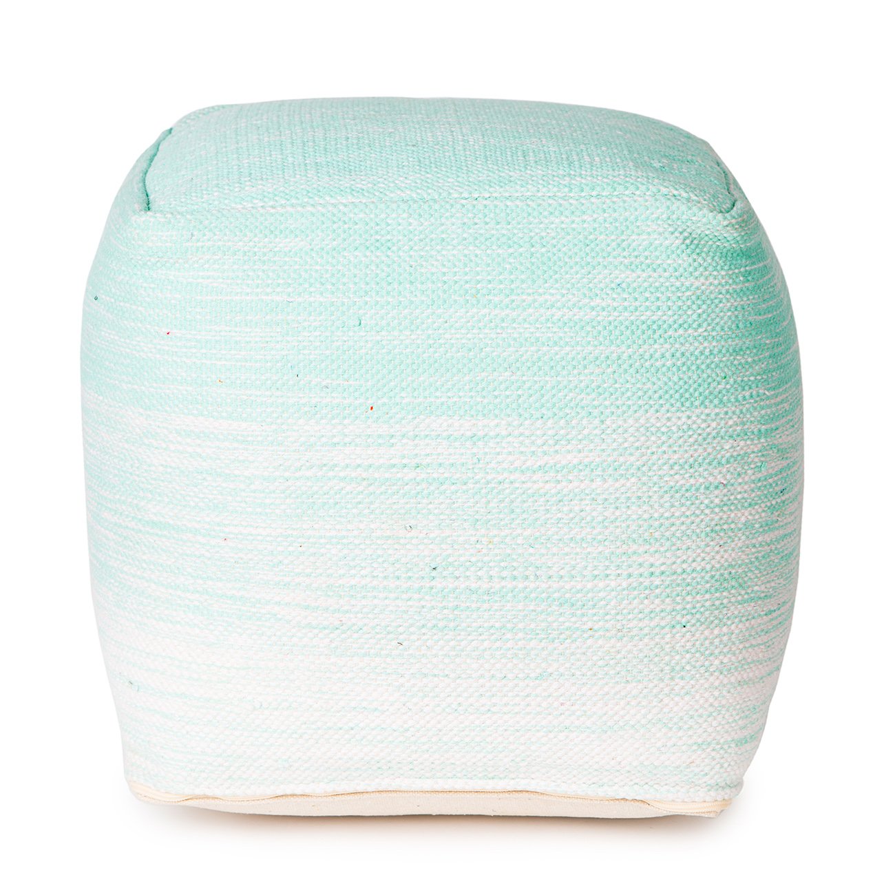 Handmade Delight Pouf (Turquoise)