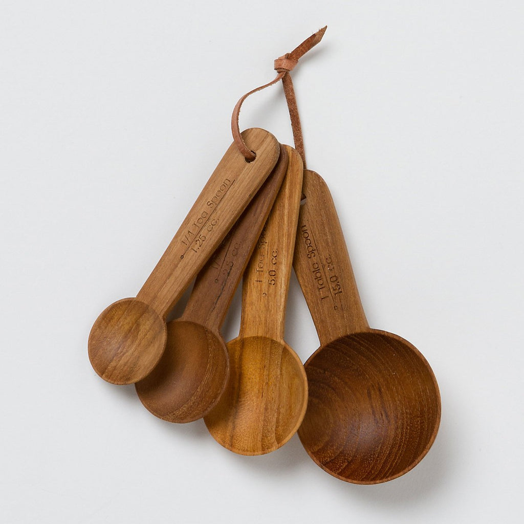 Mango Wood Measuring Spoons - Black Swan Home