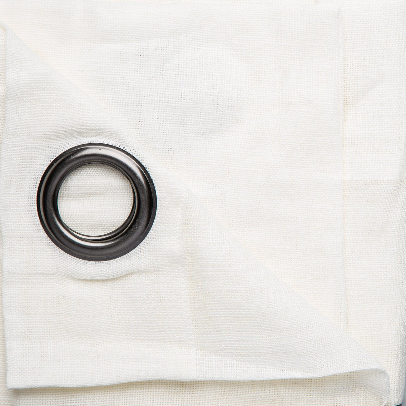 Waffled Ivory Oeillet Curtains (57" x 98.5")
