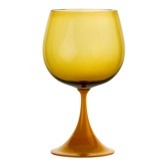 Yellow & Brown Burlesque Nason Moretti Goblet