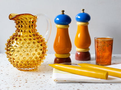 Artisan Made Italian Varnished Wood Pepper Mill (6.5" height)