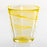 Yellow Handmade Capri Swirl Glass Tumbler