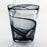 Black Handmade Capri Swirl Glass Tumbler