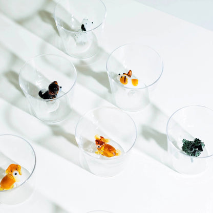 Ichendorf Milano Dogs French Bulldog Glass Handmade Tumbler