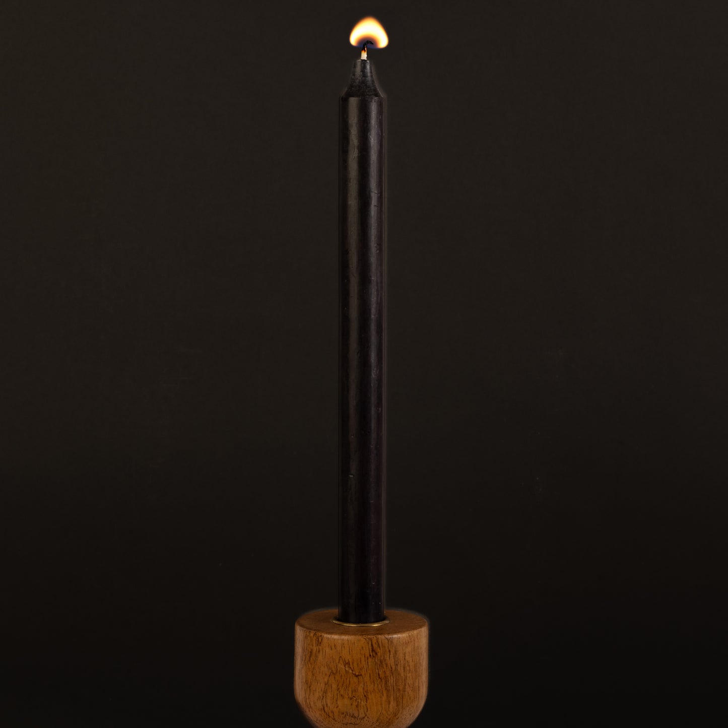 Black Danish Kiri Taper Candle (12")