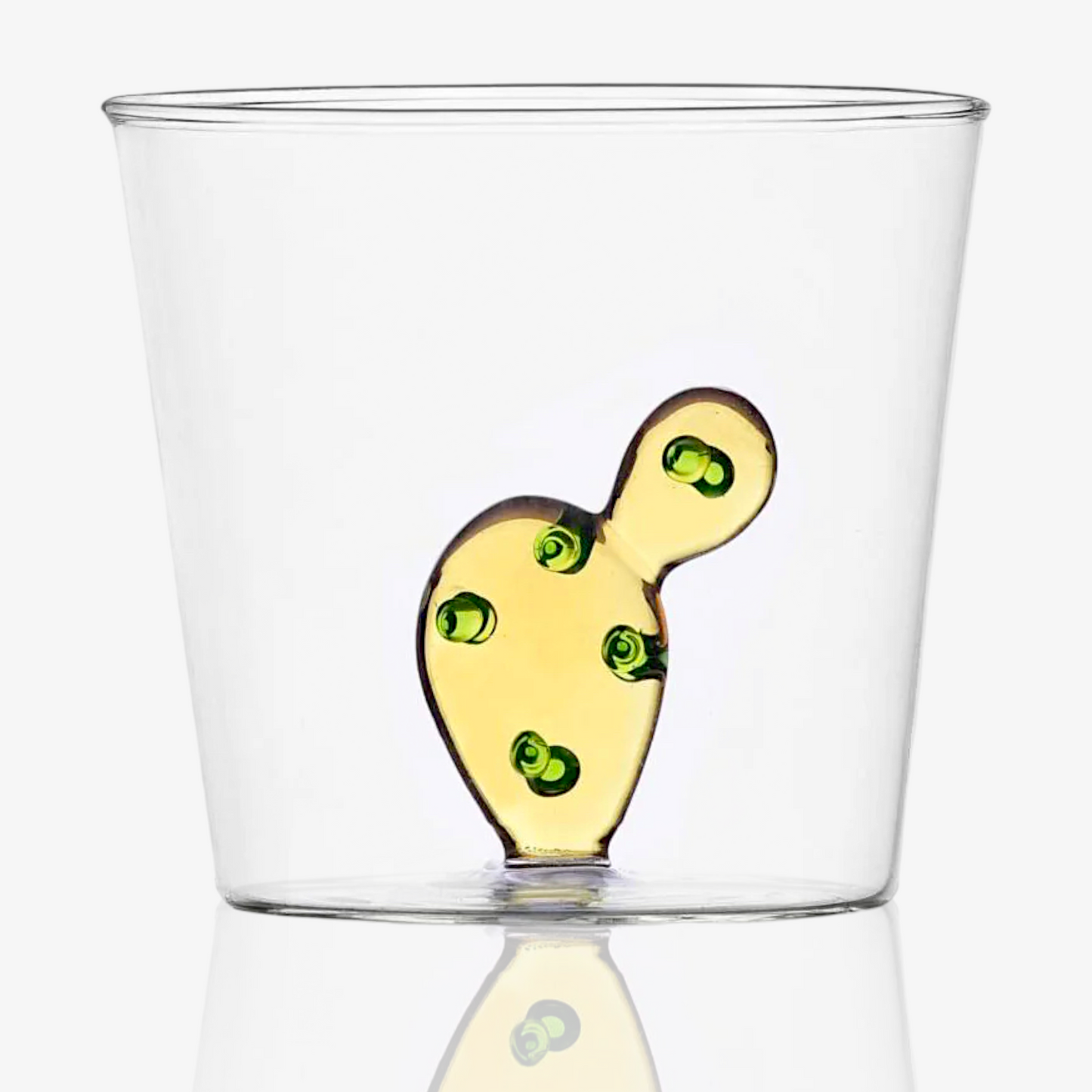 Ichendorf Milano Desert Plants Cactus Amber Glass Handmade Tumbler