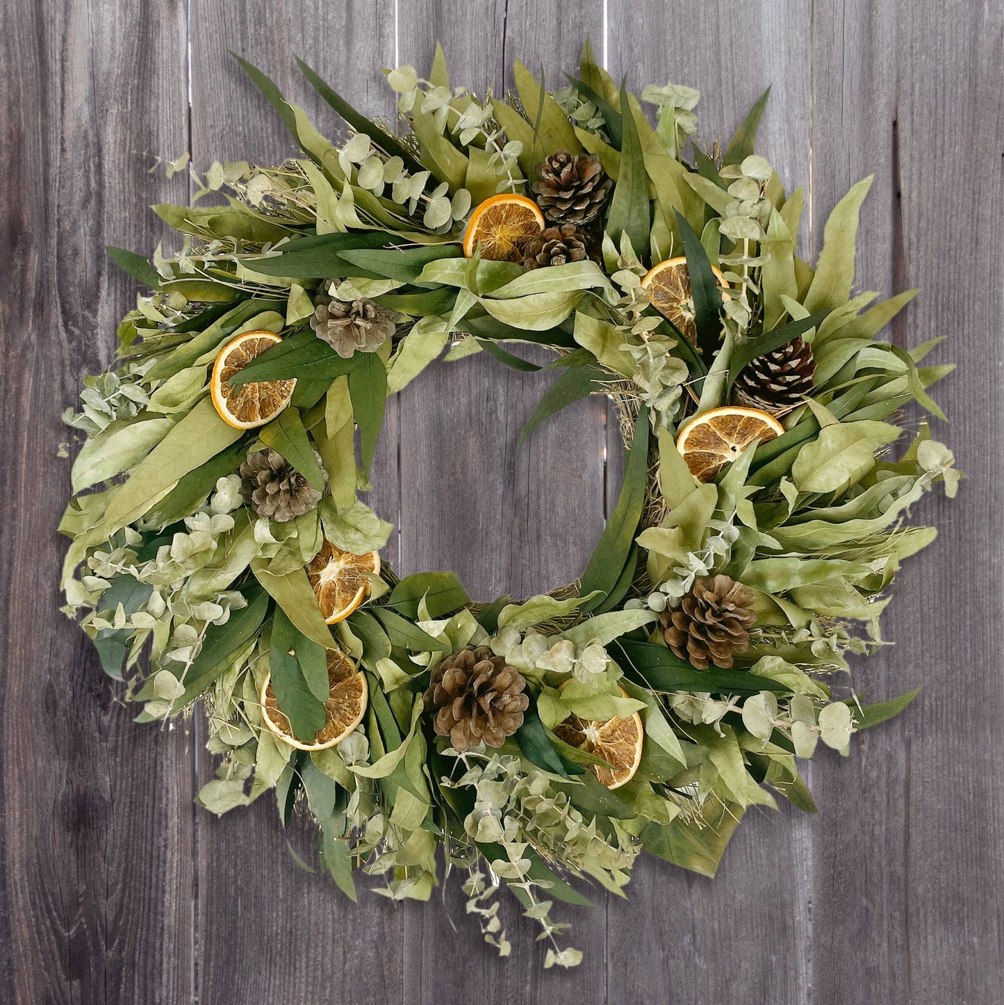 Citrus & Eucalyptus Spice Wreath (18")
