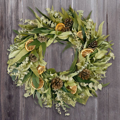 Citrus & Eucalyptus Spice Wreath (18")