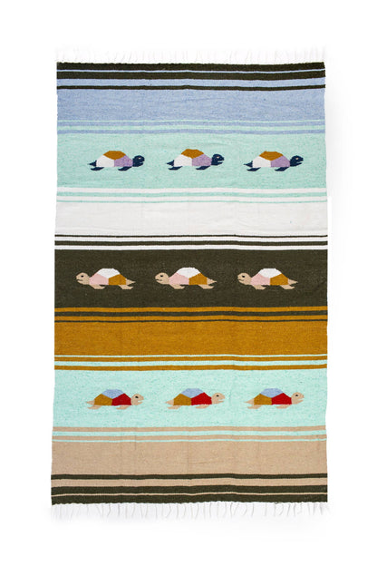 Tortuga Verde Woven Blanket