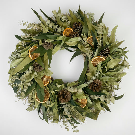 Citrus & Eucalyptus Spice Wreath (18")