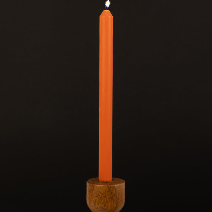 Orange Danish Eco-Friendly 100% Vegetable Wax Taper Candle (12")