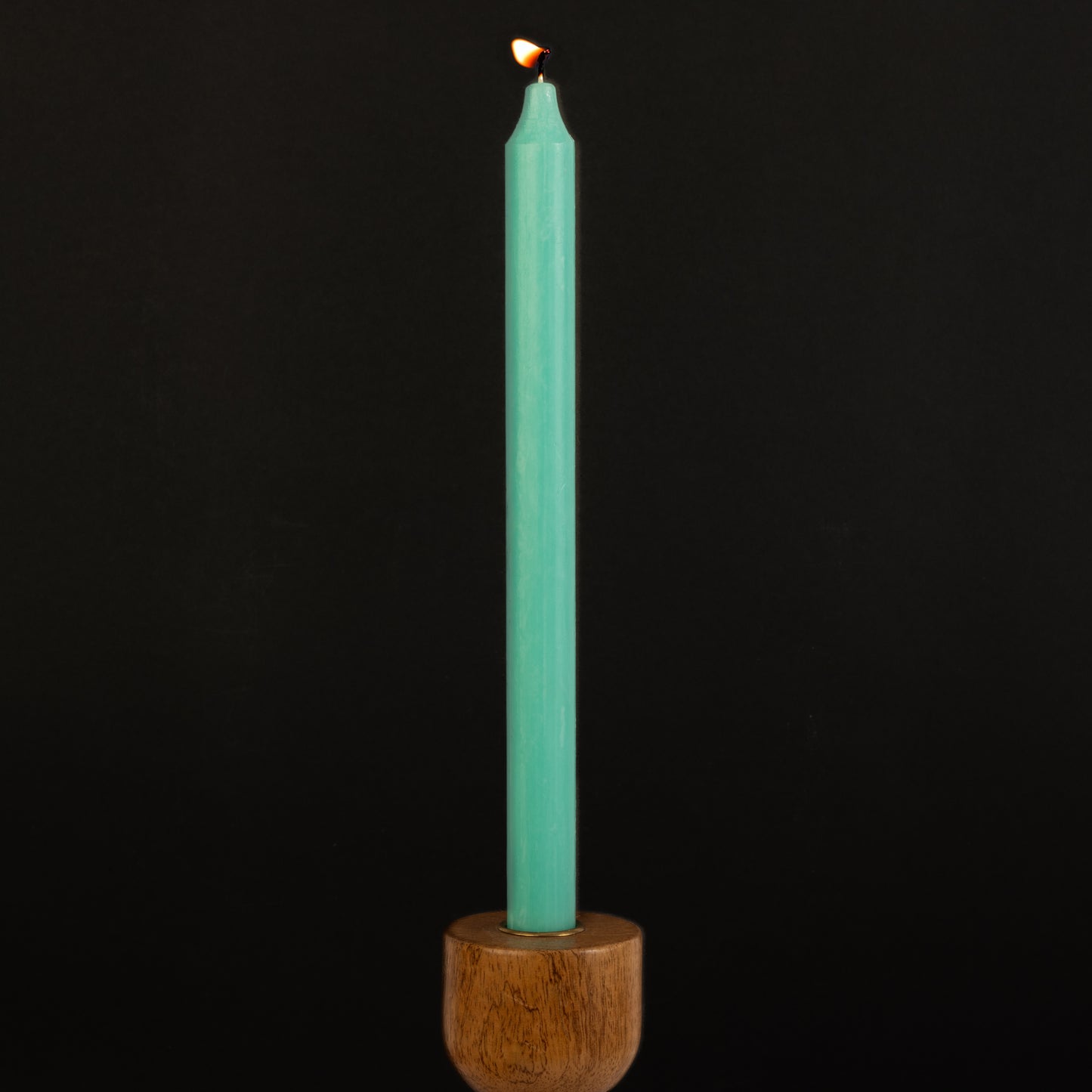 Mint Green Danish Kiri Taper Candle (12")