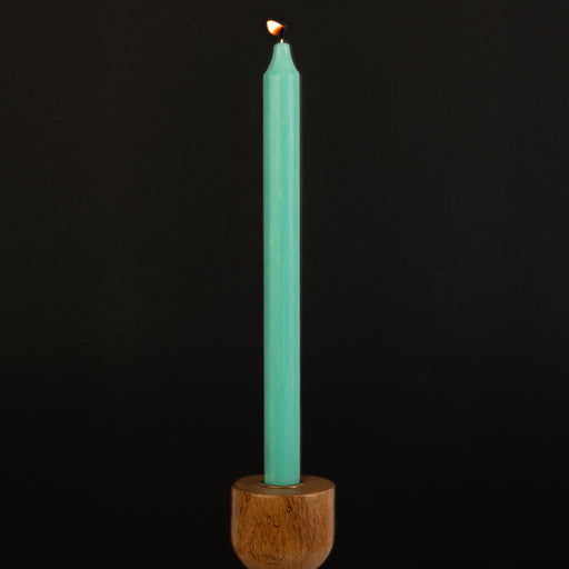 Mint Green Danish Kiri Taper Candle (12")