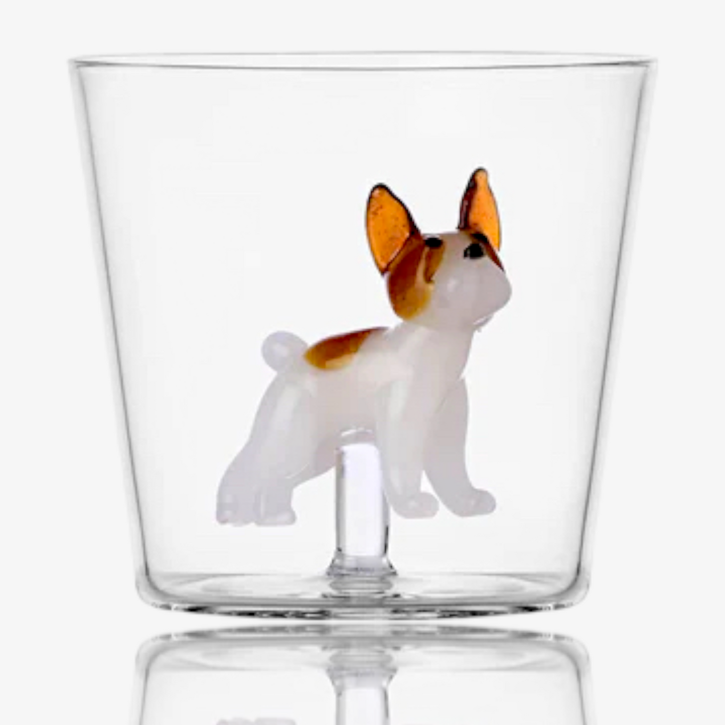 Ichendorf Milano Dogs French Bulldog Glass Handmade Tumbler