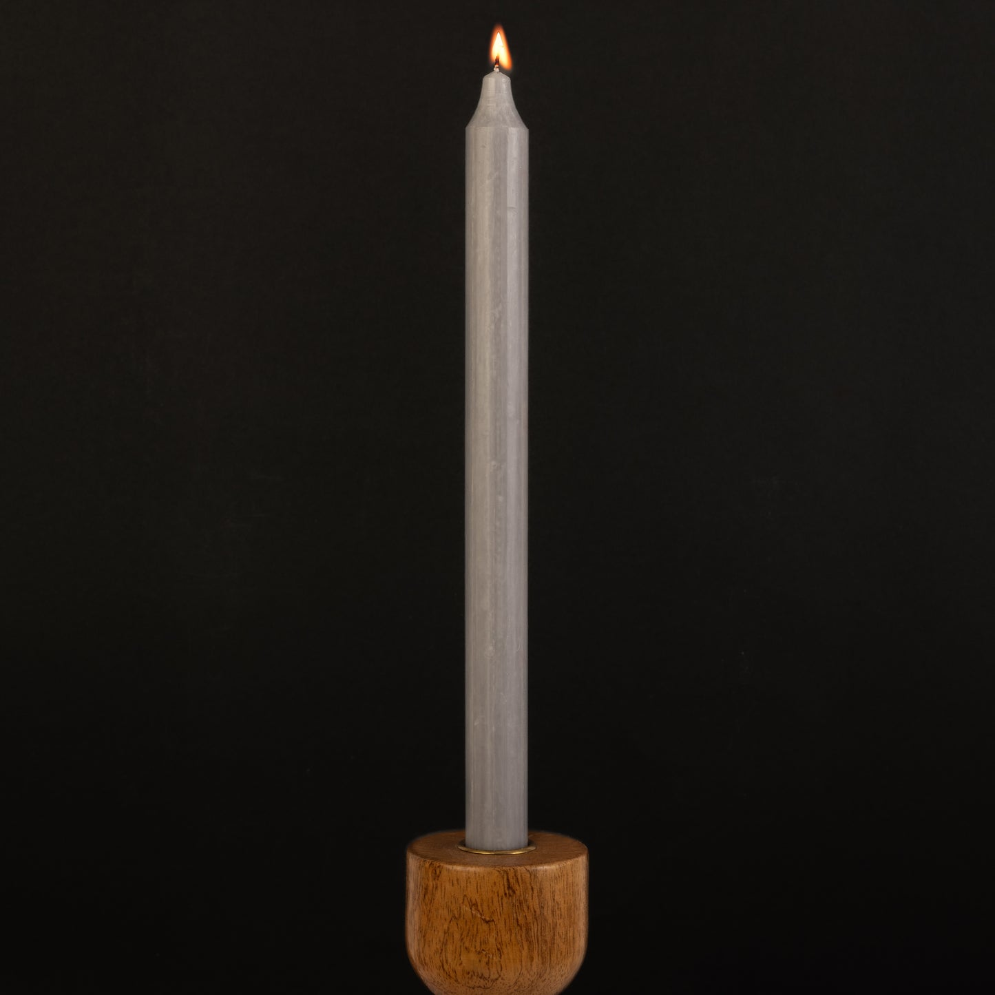 Grey Danish Kiri Taper Candle (12")