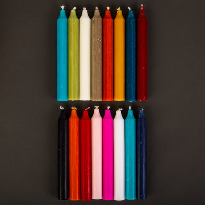 Florentine Clay Danish Kiri Taper Candle (7")