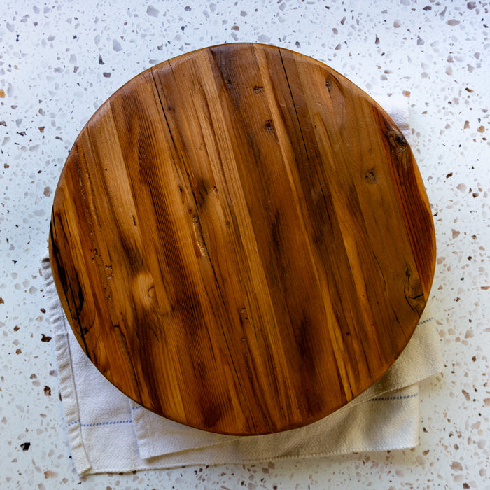 Reclaimed Wood Classic Round Trivet