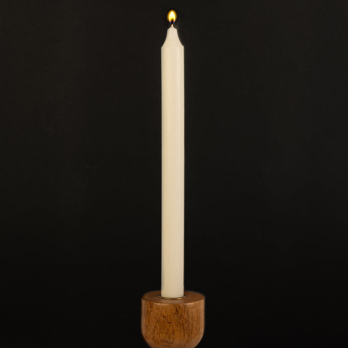 Ivory Danish Kiri Taper Candle (12")